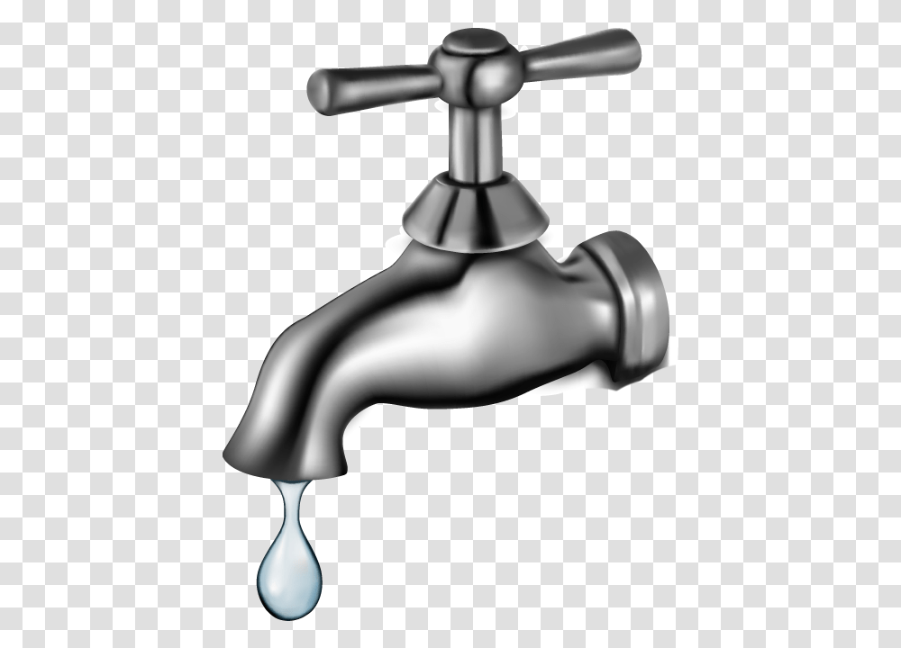 Drawing Of A Water Tap Clipart Hand With Water Drop, Indoors, Sink Faucet Transparent Png