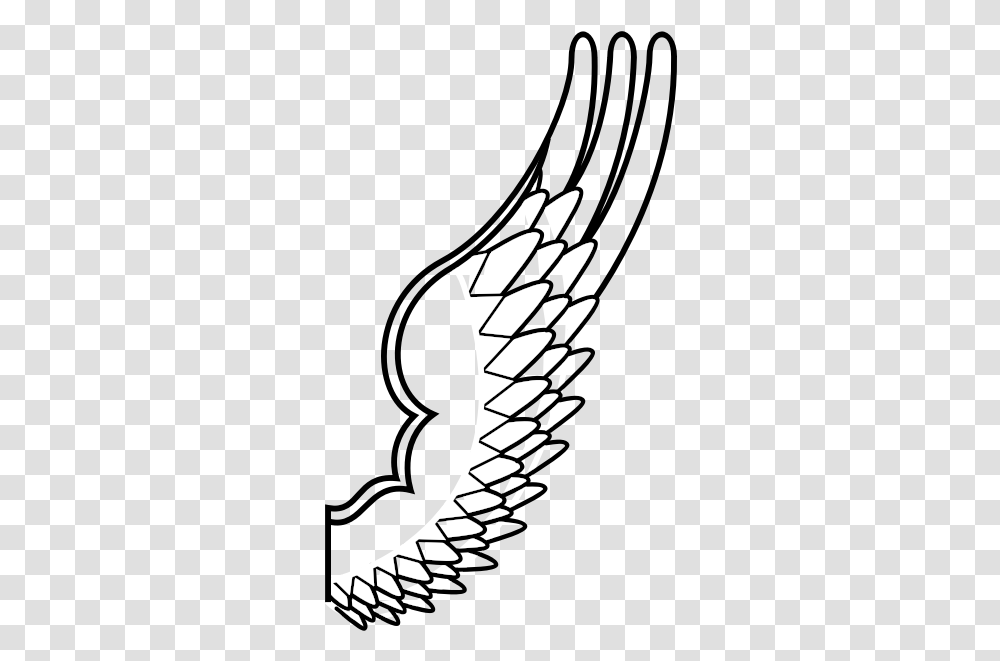Drawing Of A Wing Of Mythological Bird, Arrow, Stencil, Quiver Transparent Png