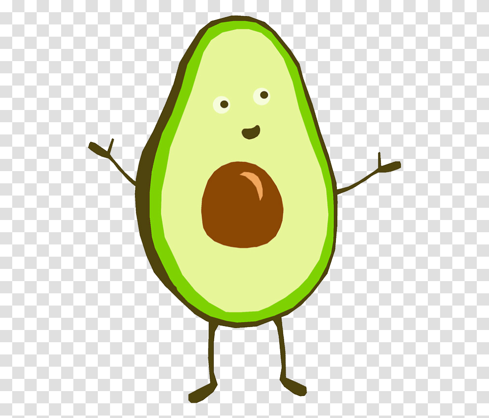 Drawing Of An Avocado Clipart Download Cute Avocado Background, Plant, Fruit, Food Transparent Png