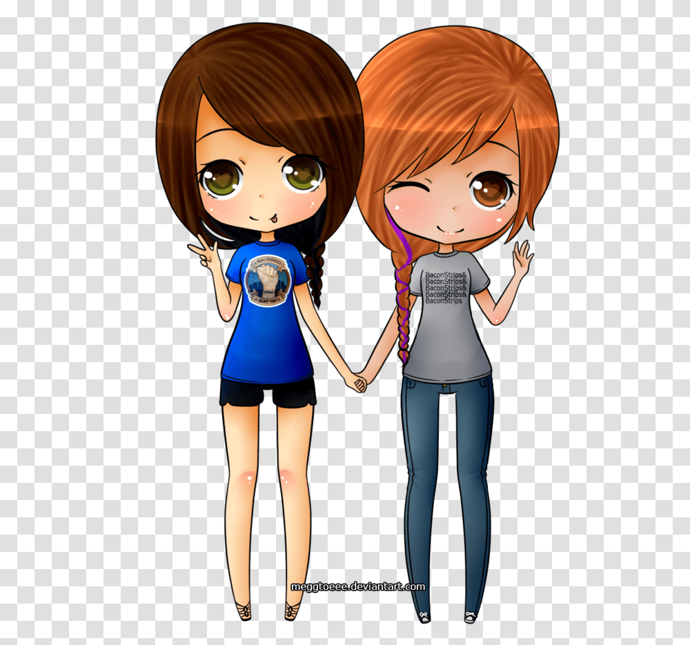 Drawing Of Friends Forever, Doll, Toy, Person, Human Transparent Png