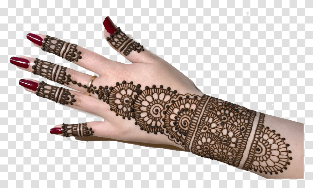 Drawing Of Mehndi Design Download Draw A Mehndi Design, Henna, Person, Human, Hand Transparent Png