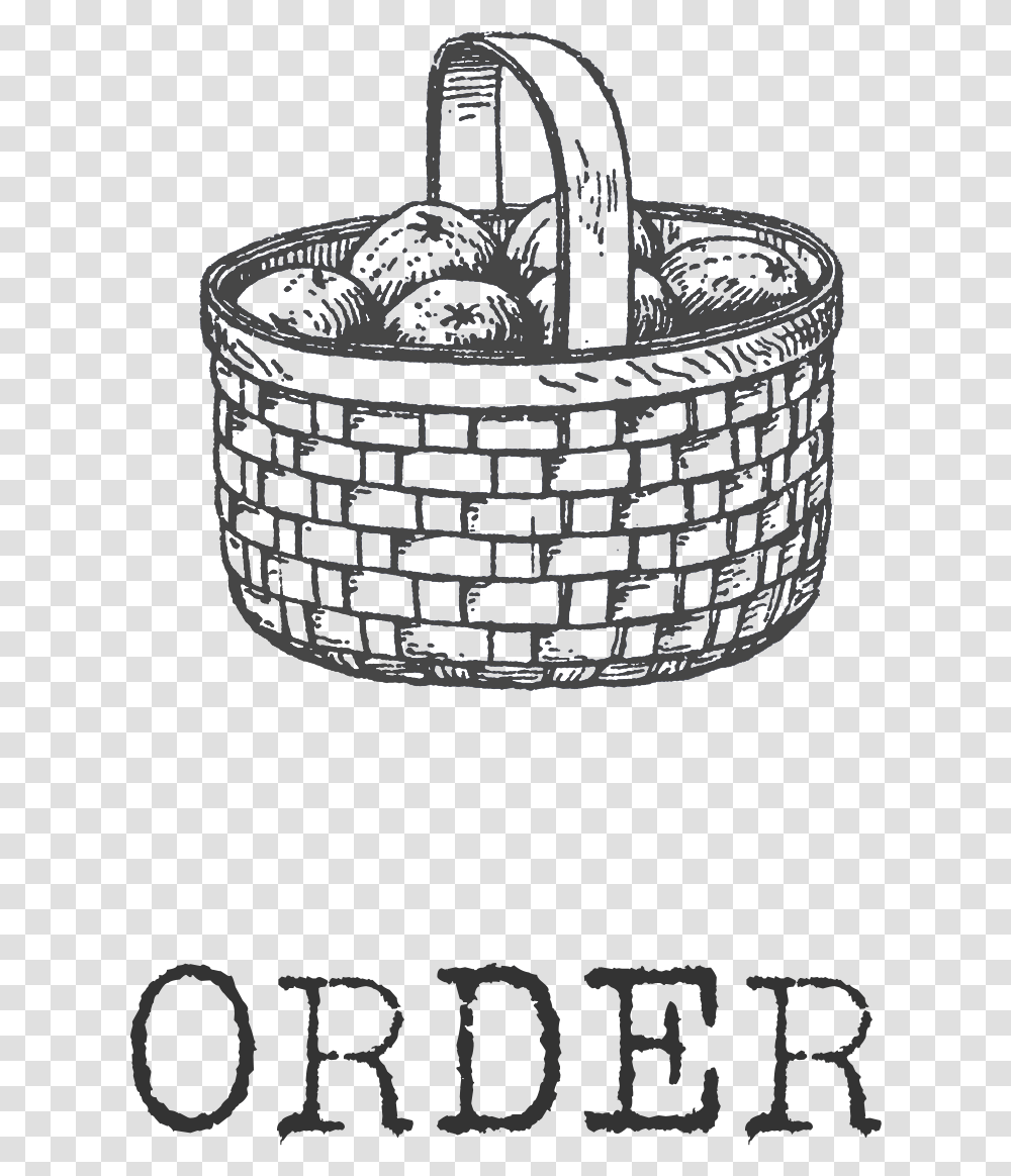 Drawing Of Wicker Basket Basket Clip Art, Rug, Cuff, Ashtray Transparent Png