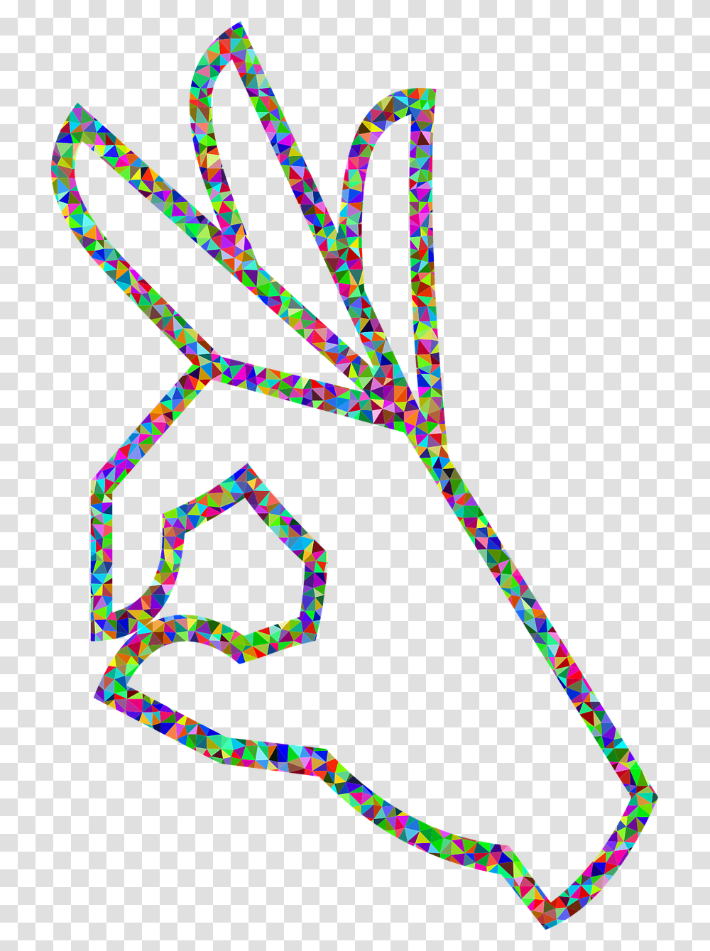 Drawing Ok Hand Sign, Rug, Light, Cane, Stick Transparent Png