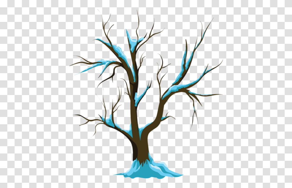 Drawing On Winter Season, Plant, Tree, Painting Transparent Png