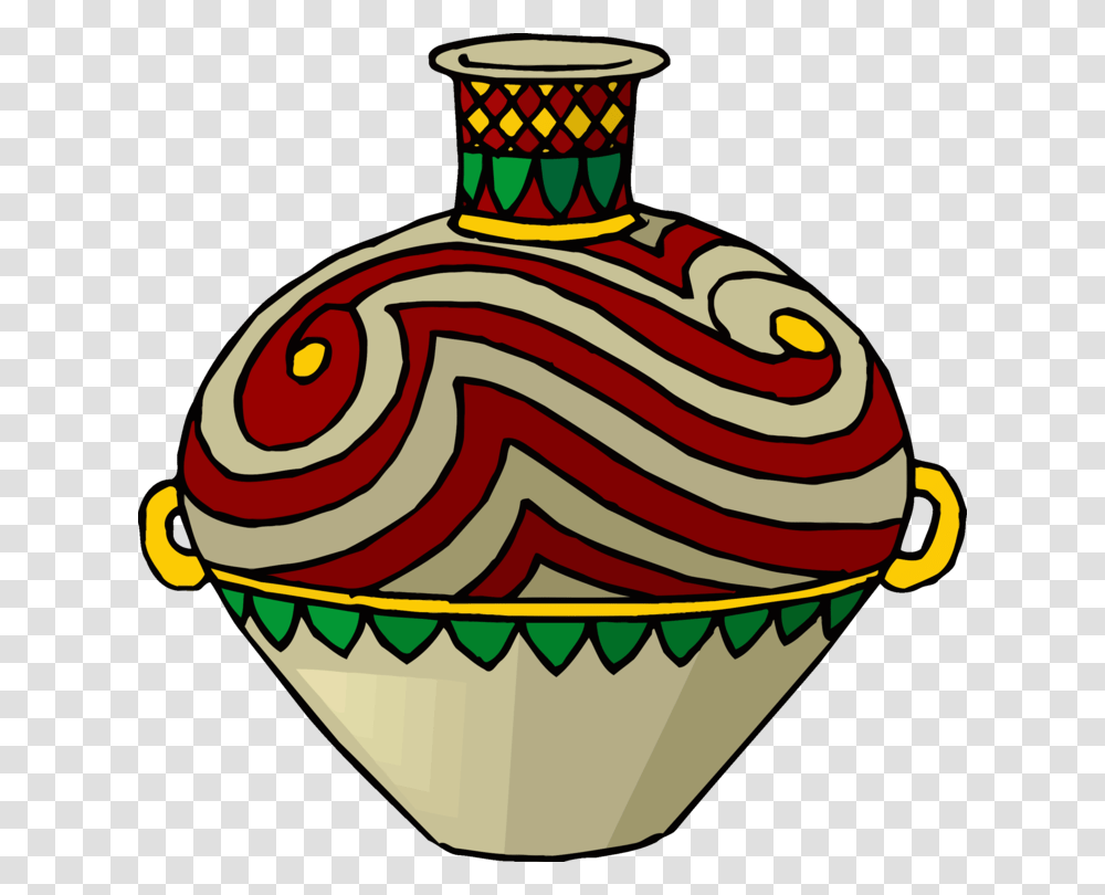 Drawing Painting Vase Pottery Statue, Cream, Dessert, Food, Creme Transparent Png