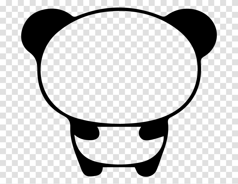 Drawing Pandas Easy Clipart Free Download Black And White Panda Emoji, Gray, World Of Warcraft Transparent Png
