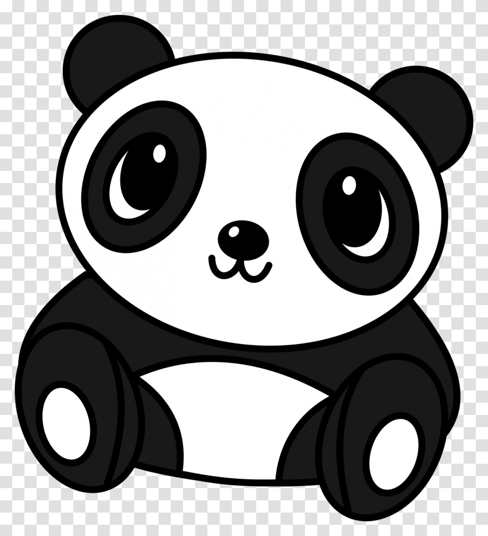 Drawing Pandas Giant Panda Cute Drawing Panda Easy, Electronics, Camera, Stencil, Webcam Transparent Png