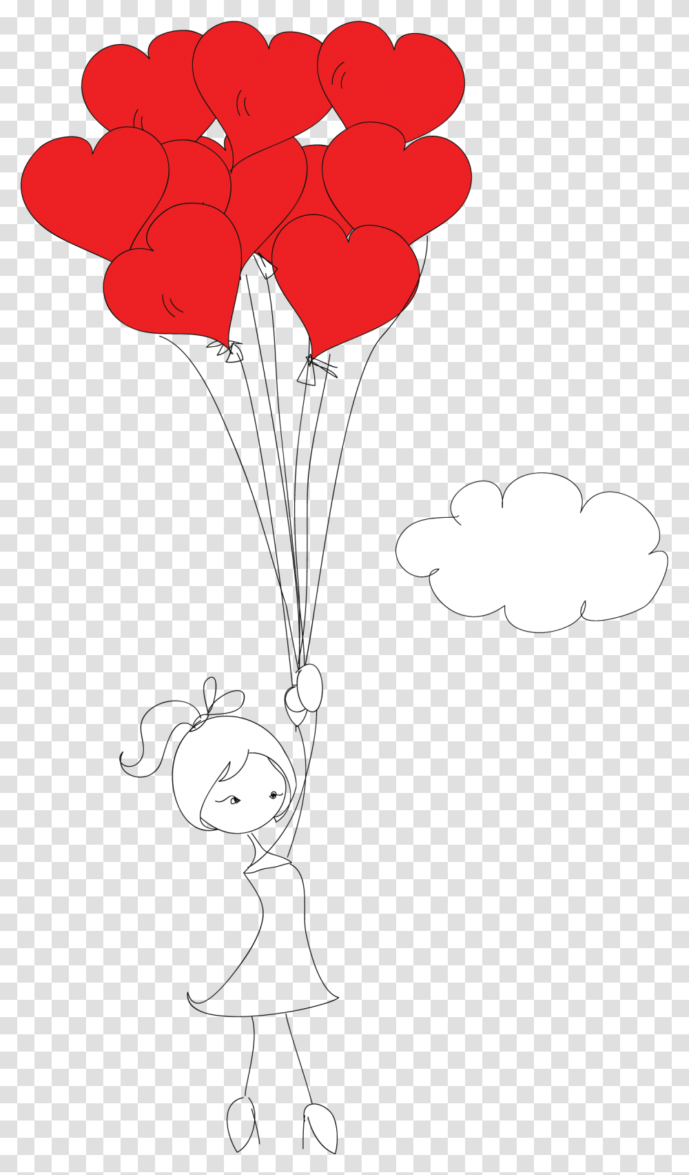 Drawing, Petal, Flower, Plant, Parachute Transparent Png