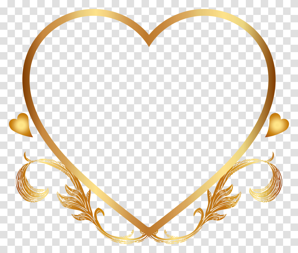 Drawing Photography Clip Art Golden Heart Border, Bracelet, Jewelry, Accessories, Accessory Transparent Png