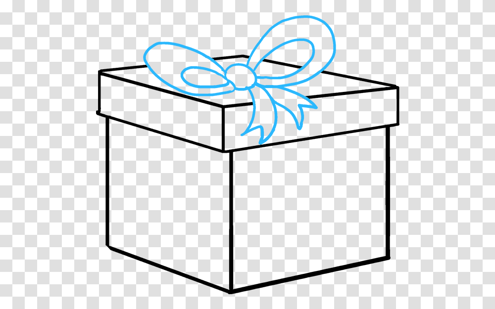 Drawing Presents Christmas Gift Draw A Gift Box, Logo Transparent Png