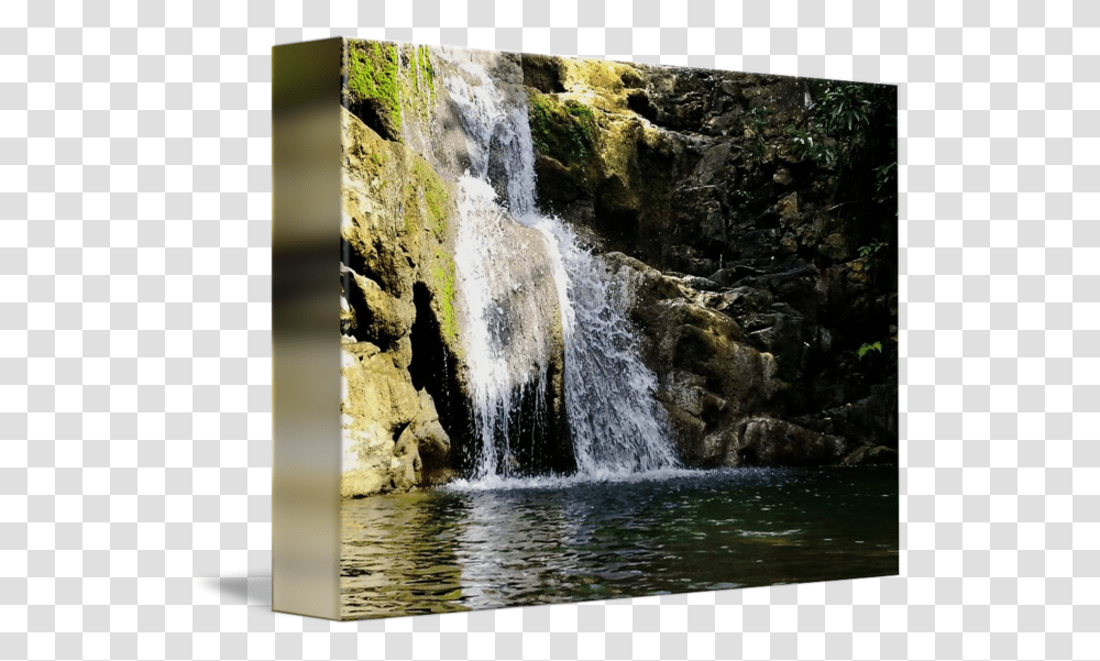Drawing Rivers Waterfall Waterfall, Outdoors, Nature, Vegetation, Plant Transparent Png
