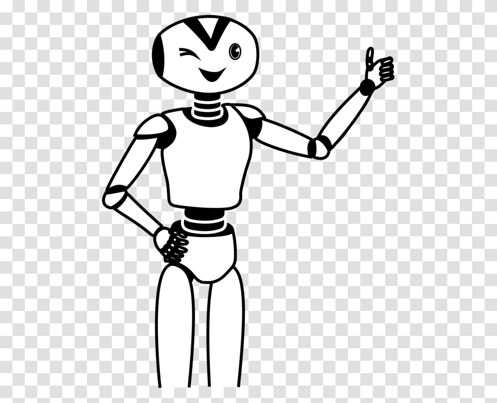 Drawing Robot Thumb Signal Computer Icons Droide, Stencil, Person, Human, Face Transparent Png
