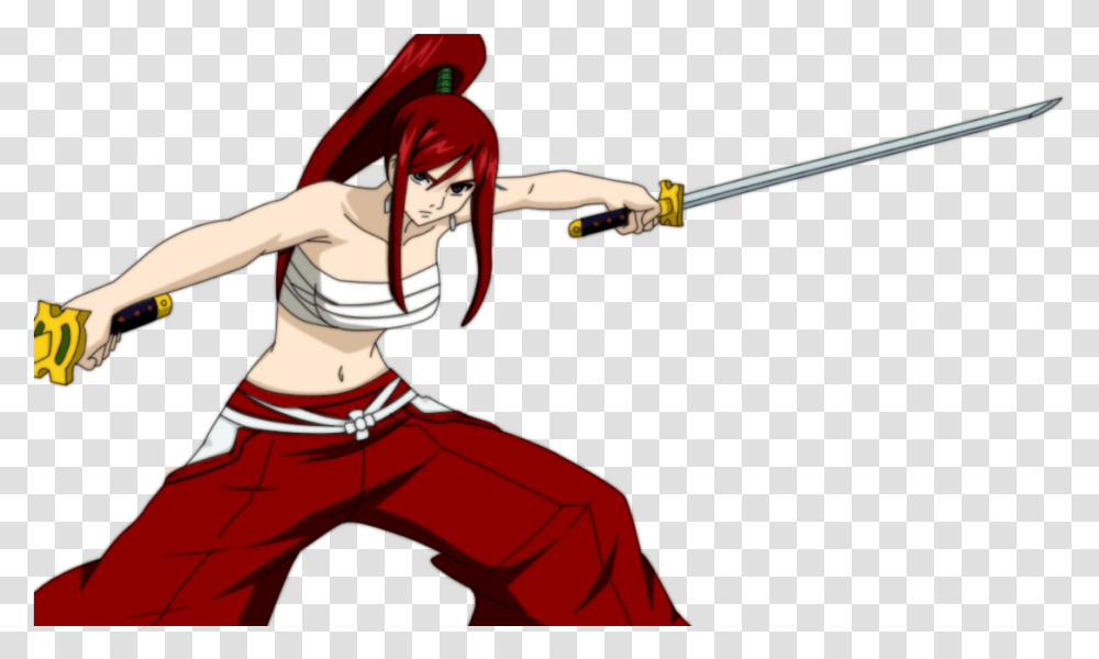 Drawing Samurai Erza Scarlet Erza Scarlet Samurai Fairy Tail, Person, Costume, Ninja, Sport Transparent Png