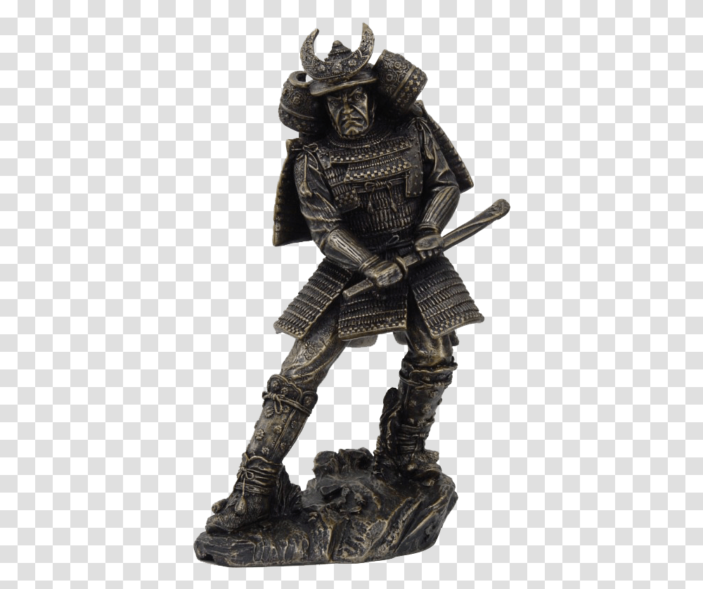 Drawing Samurai Warrior Statue Drawing Samurai, Person, Human, Armor, Bronze Transparent Png