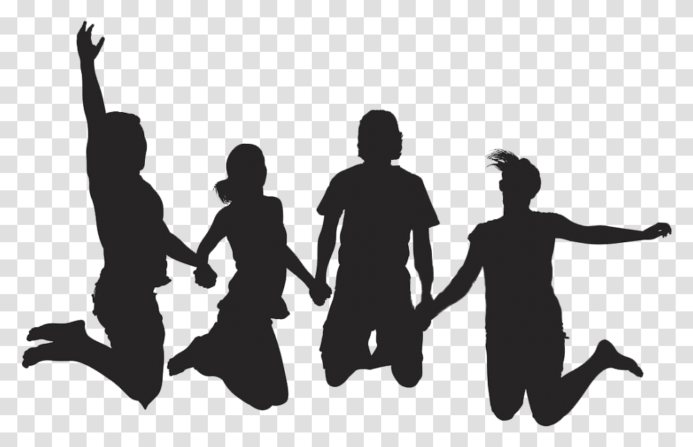 Drawing Silhouette Sketch Black Shadow Friends, Person, Human, Hand, People Transparent Png