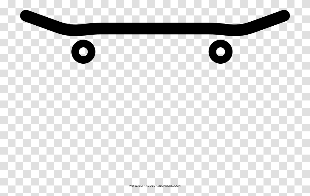 Drawing Skateboard Black And White Longboard, Gray, World Of Warcraft Transparent Png