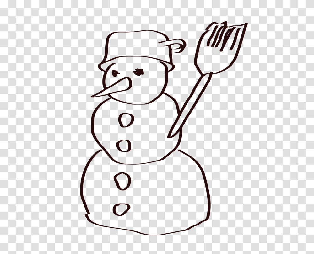 Drawing Snowman Line Art Windows Metafile, Fork, Cutlery, Grenade, Bomb Transparent Png