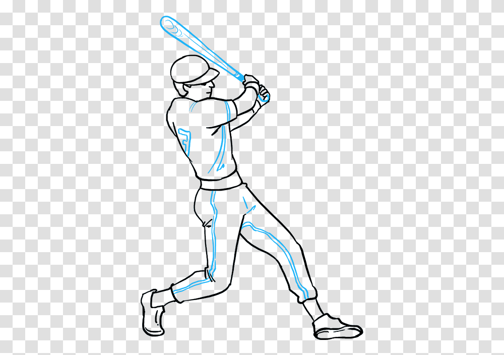 Drawing Sports Baseball College Baseball Drawing, Person, Human, Silhouette, Hand Transparent Png