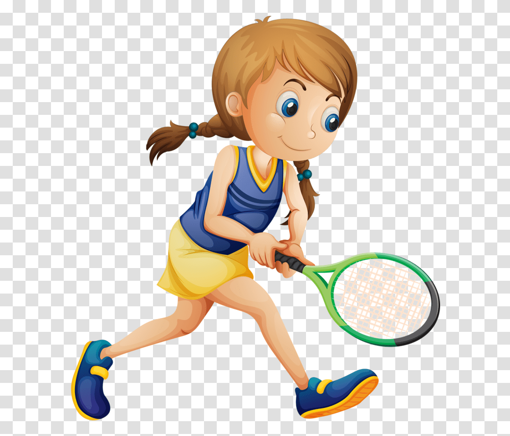Drawing Sports Tennis Jugando Al Tenis, Person, Tennis Racket, Girl, Female Transparent Png