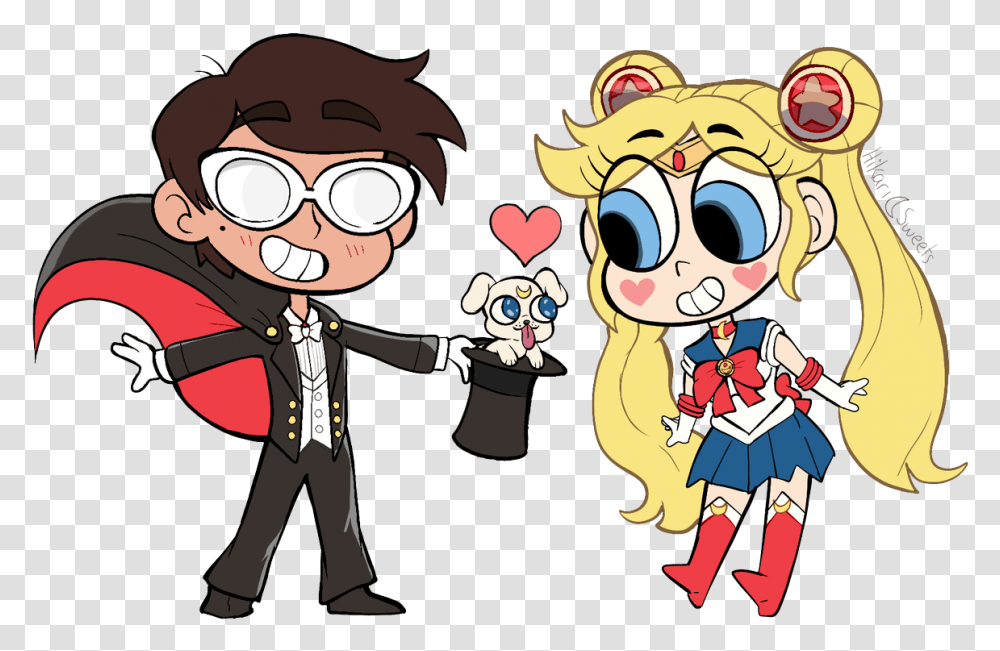 Drawing Star Butterfly Marco Chibi, Performer, Person, Human, Magician Transparent Png
