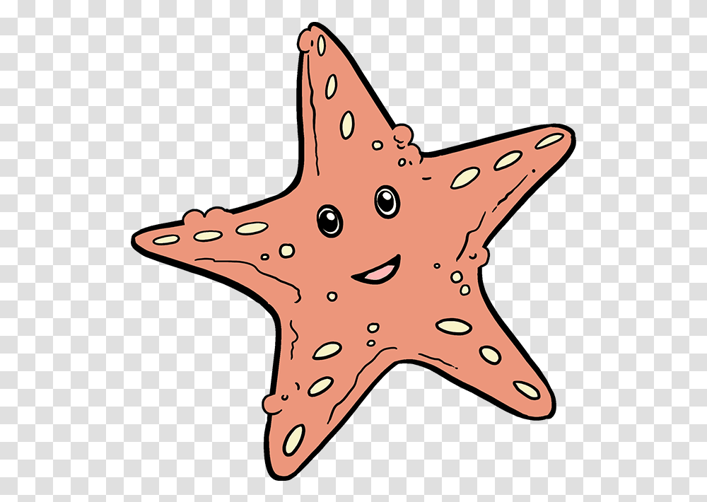 Drawing Starfish Underwater Sea Star Drawing Easy Starfish Drawing Easy, Sea Life, Animal, Invertebrate Transparent Png