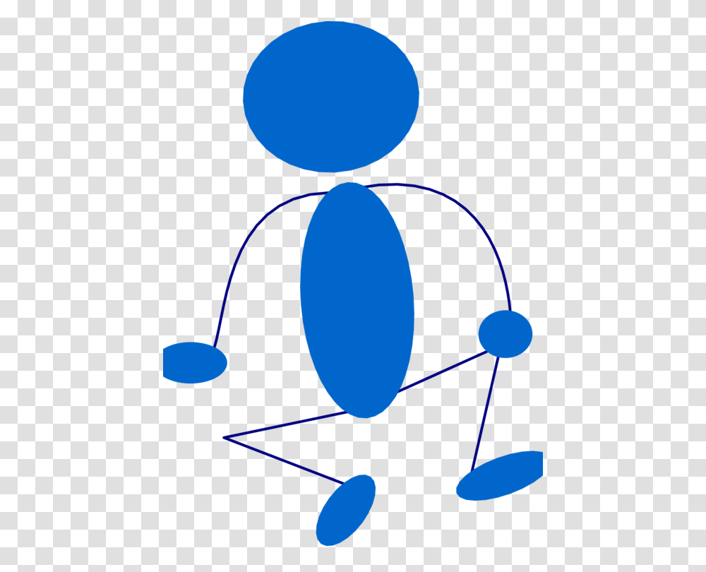 Drawing Stick Figure Download Sitting, Balloon, Moon, Outer Space Transparent Png