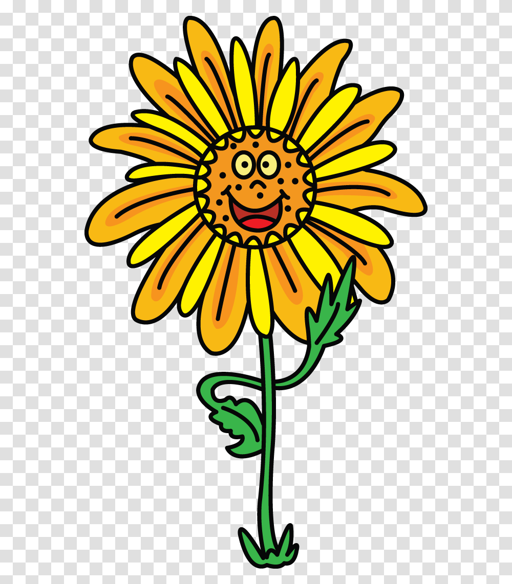 Drawing Sunflowers Small Clipart Free Drawing, Floral Design, Pattern, Plant Transparent Png