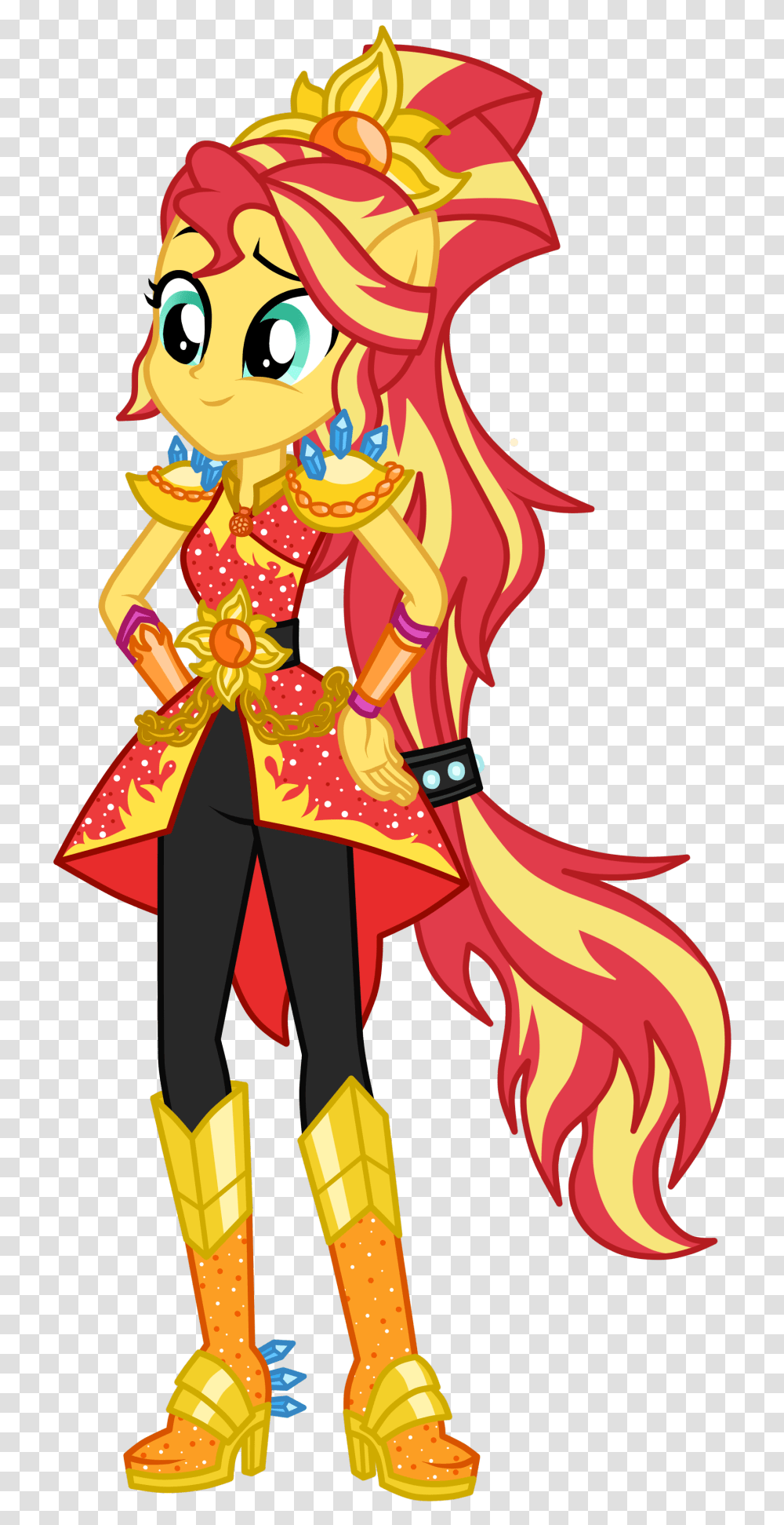 Drawing Sunset Woman My Little Pony Equestria Girls Legend Of Everfree Sunset, Costume, Toy, Performer, Leisure Activities Transparent Png