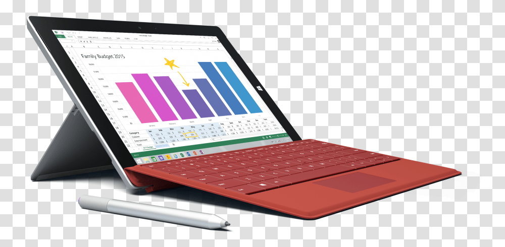 Drawing Tab Surface Surface 3 Blue Keyboard, Computer, Electronics, Surface Computer, Tablet Computer Transparent Png