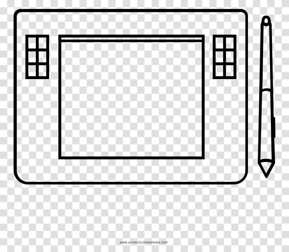 Drawing Tablet Coloring, Gray, World Of Warcraft Transparent Png