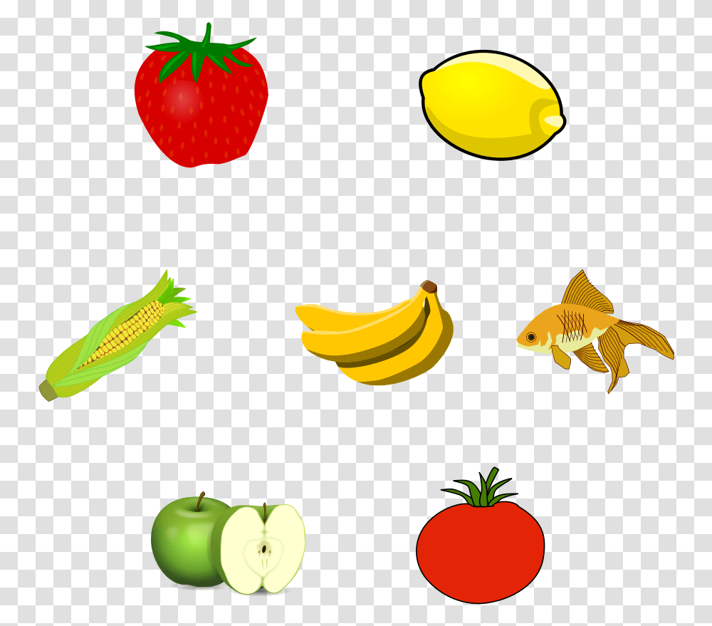 Drawing Vegetable Easy Odd One Out Fruits And Vegetables, Plant, Food, Fish, Animal Transparent Png