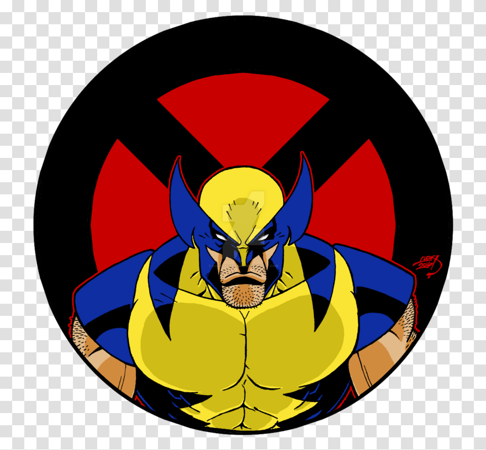 Drawing Wolverine Badass Banner Black And White Library Banner Wolverine, Batman Logo Transparent Png