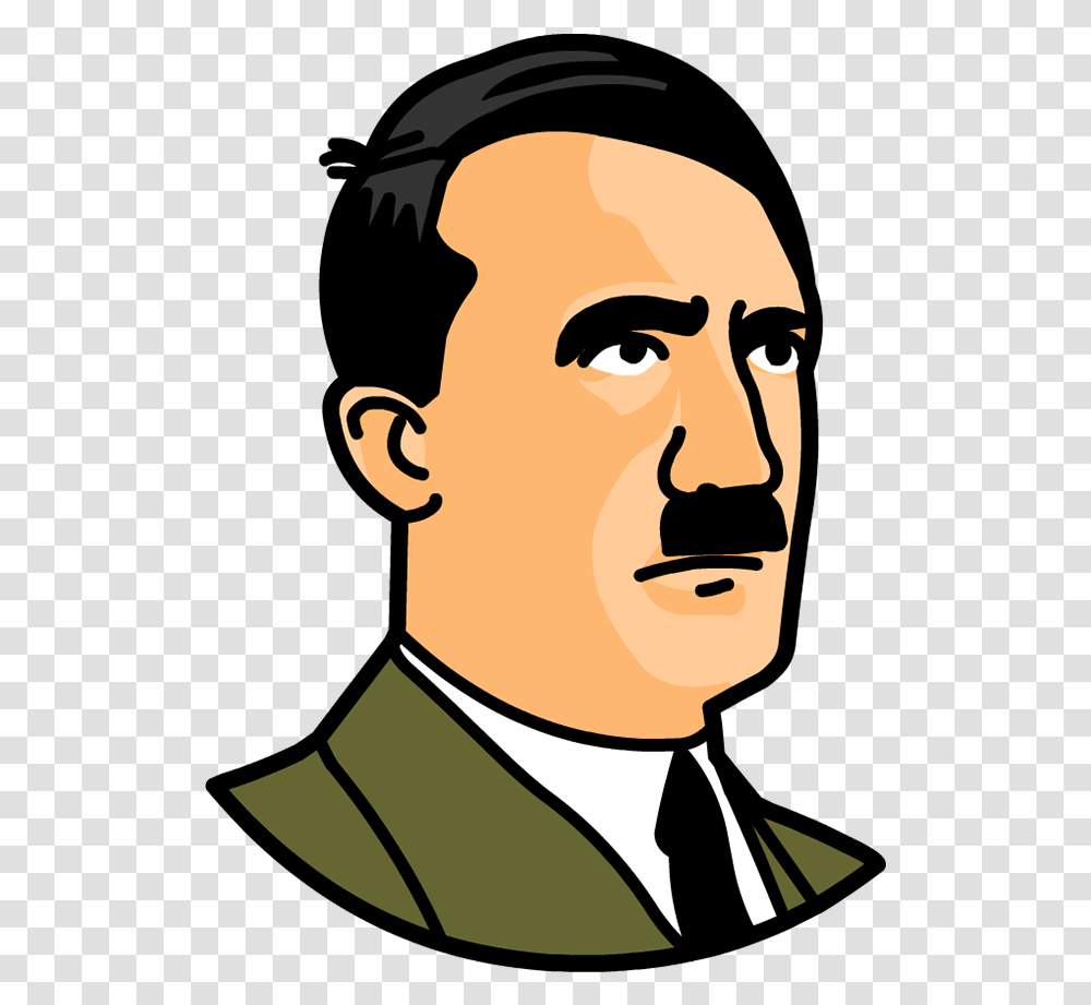 Drawings Of Adolf Hitler Clipart Adolf Hitler Clipart, Head, Face, Label Transparent Png