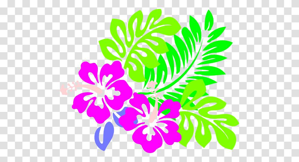 Drawings Of Flowers Leaves And Vines Hot Pink Flowers Tri, Plant, Floral Design Transparent Png