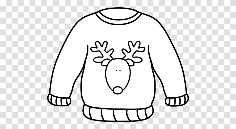 Drawings Of Ugly Christmas Sweaters Clip Art Library Ugly Sweater Clipart Black And White, Food, Egg, Sport, Sports Transparent Png