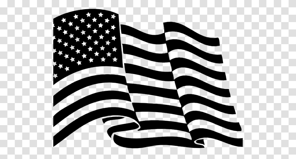 Drawn American Flag Background Waving American Flag Vector Black And White, Spider Web Transparent Png