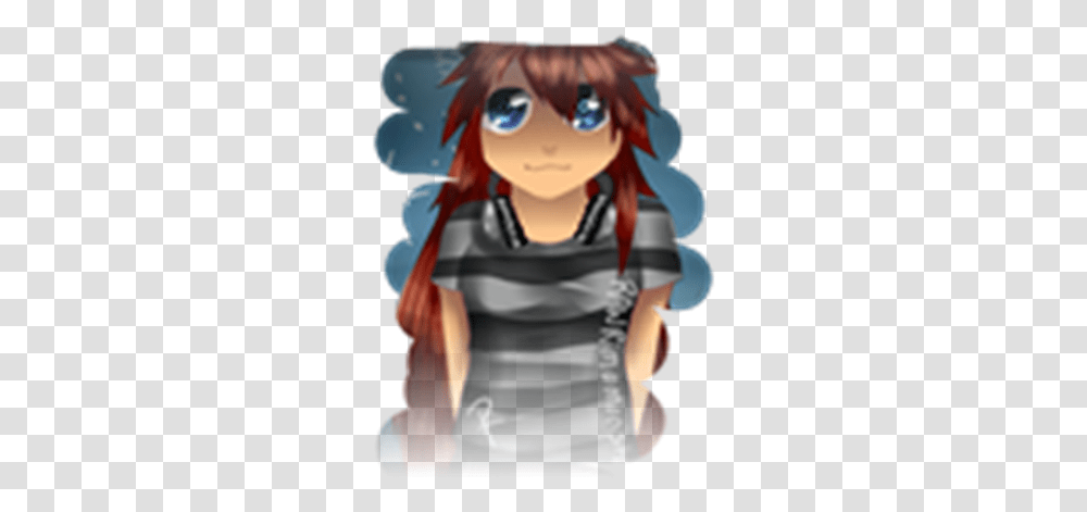 Drawn Anime Character Roblox Cartoon, Person, Female, Costume, Graphics Transparent Png