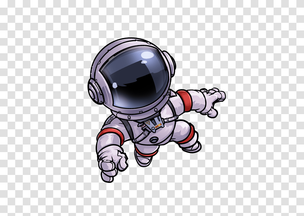 Drawn Astronaut Outfit Cartoon, Person, Human, Helmet Transparent Png
