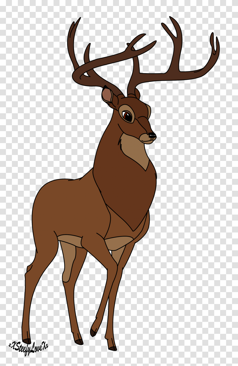 Drawn Bambi Base, Elk, Deer, Wildlife, Mammal Transparent Png