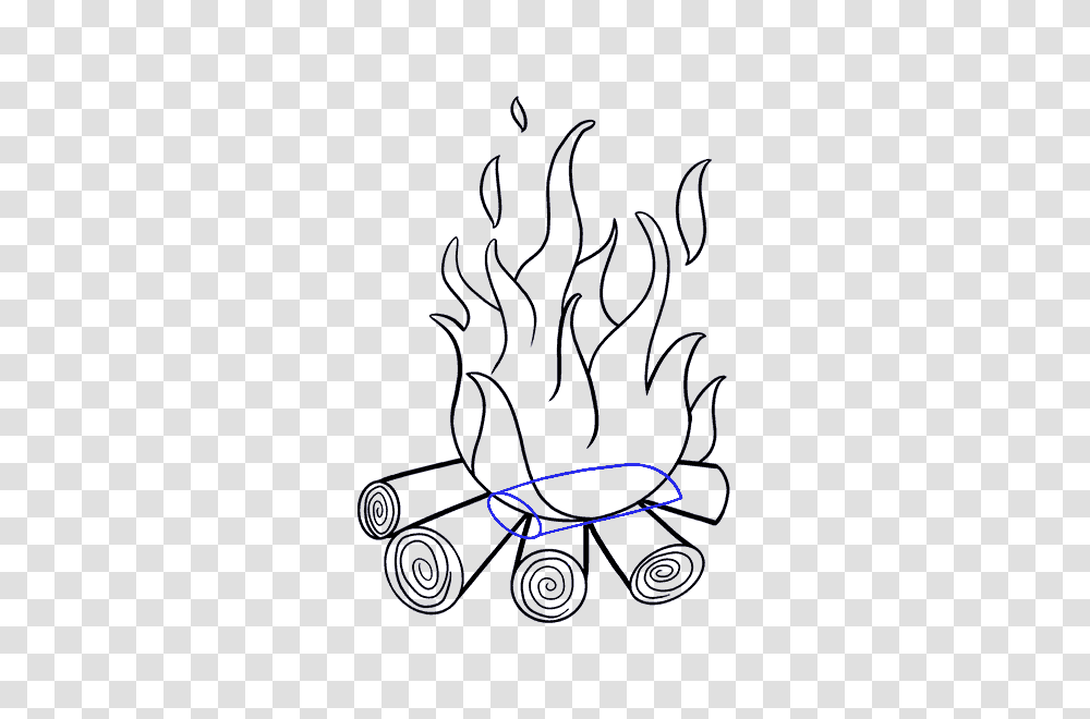 Drawn Bobook Fire Drawing, Electronics, Flame, Painting Transparent Png