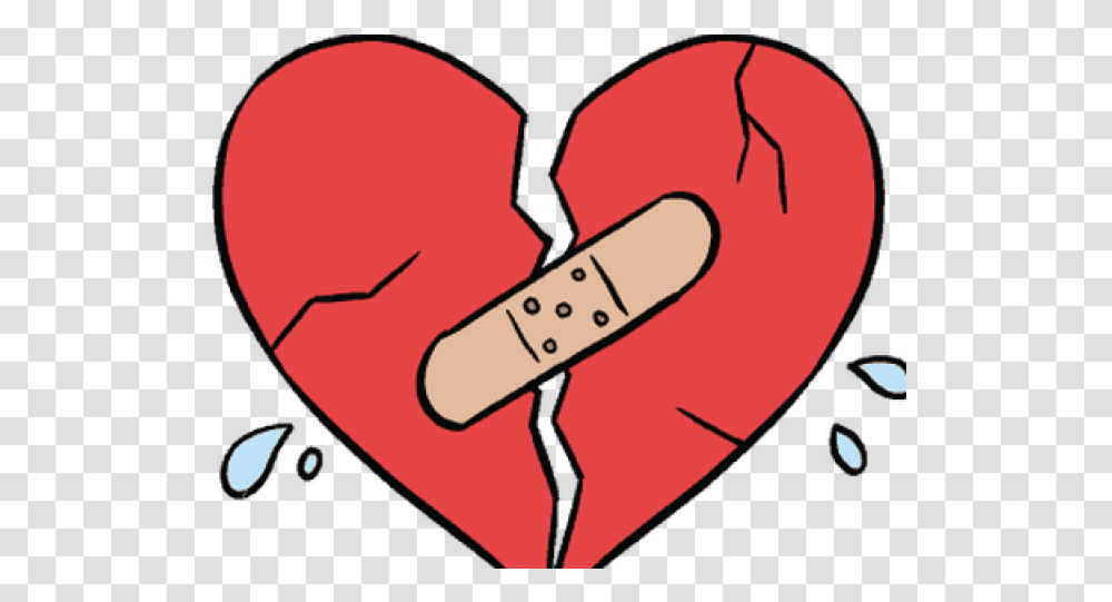 Drawn Broken Heart Skull Broken Heart Heart Drawing Easy, First Aid, Bandage, Hand Transparent Png