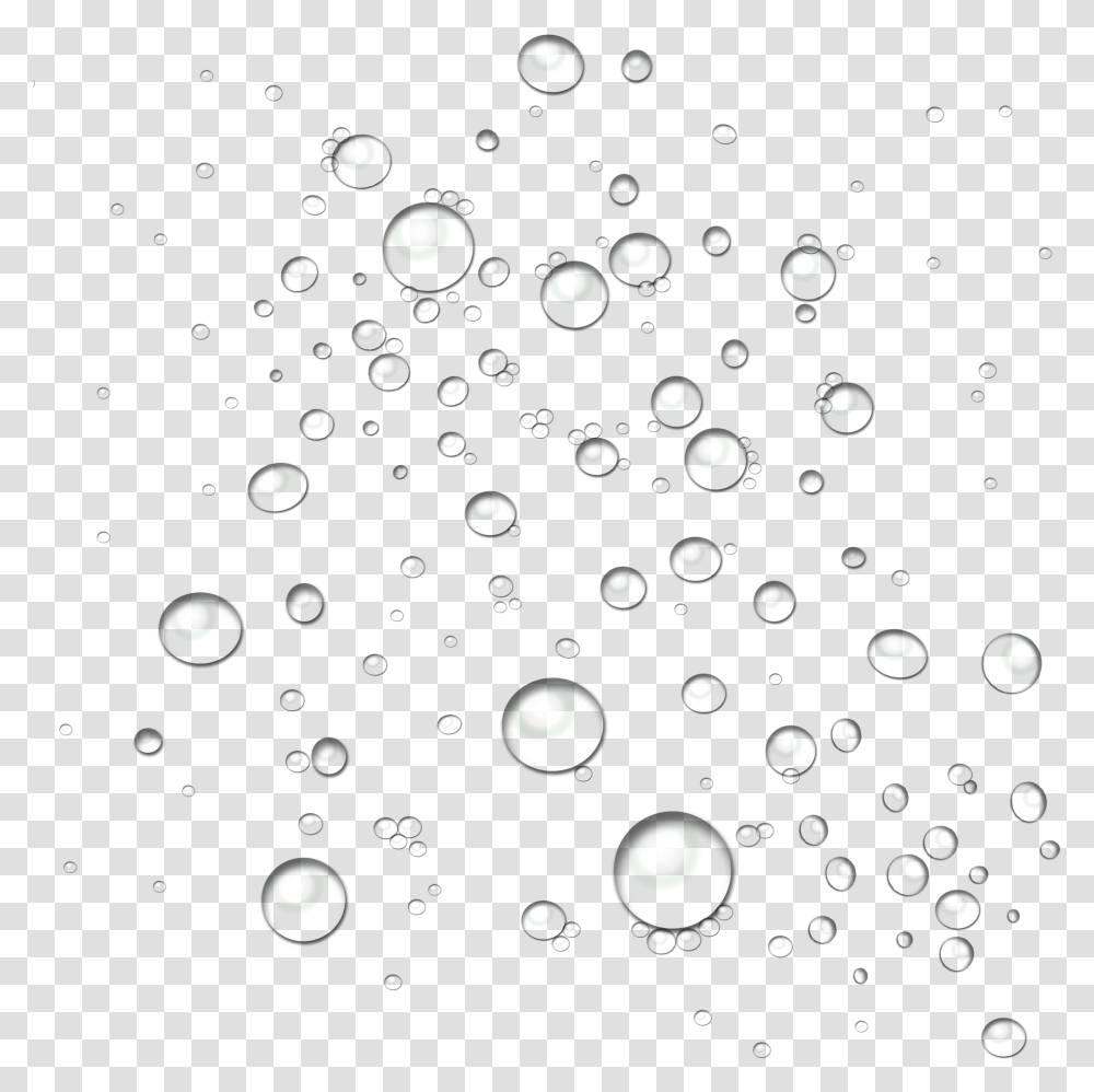 Drawn Bubble Water Effect Water Droplets Vector, Christmas Tree, Ornament, Plant, Astronomy Transparent Png