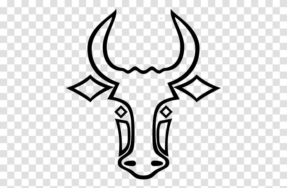 Drawn Bulls Outline, Stencil, Emblem Transparent Png