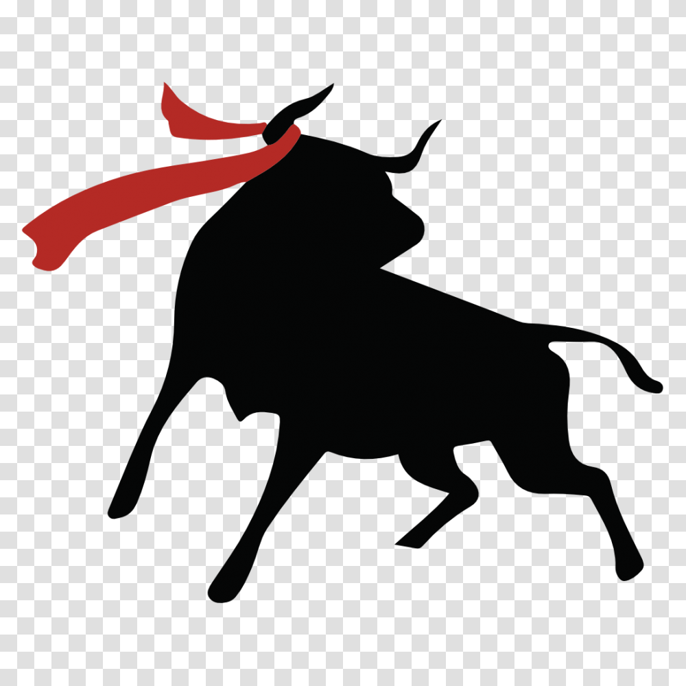 Drawn Bulls, Silhouette, Mammal, Animal, Stencil Transparent Png