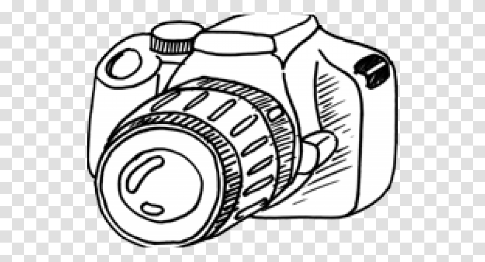 Drawn Camera Camer Dslr Camera, Electronics, Grenade, Bomb, Weapon Transparent Png