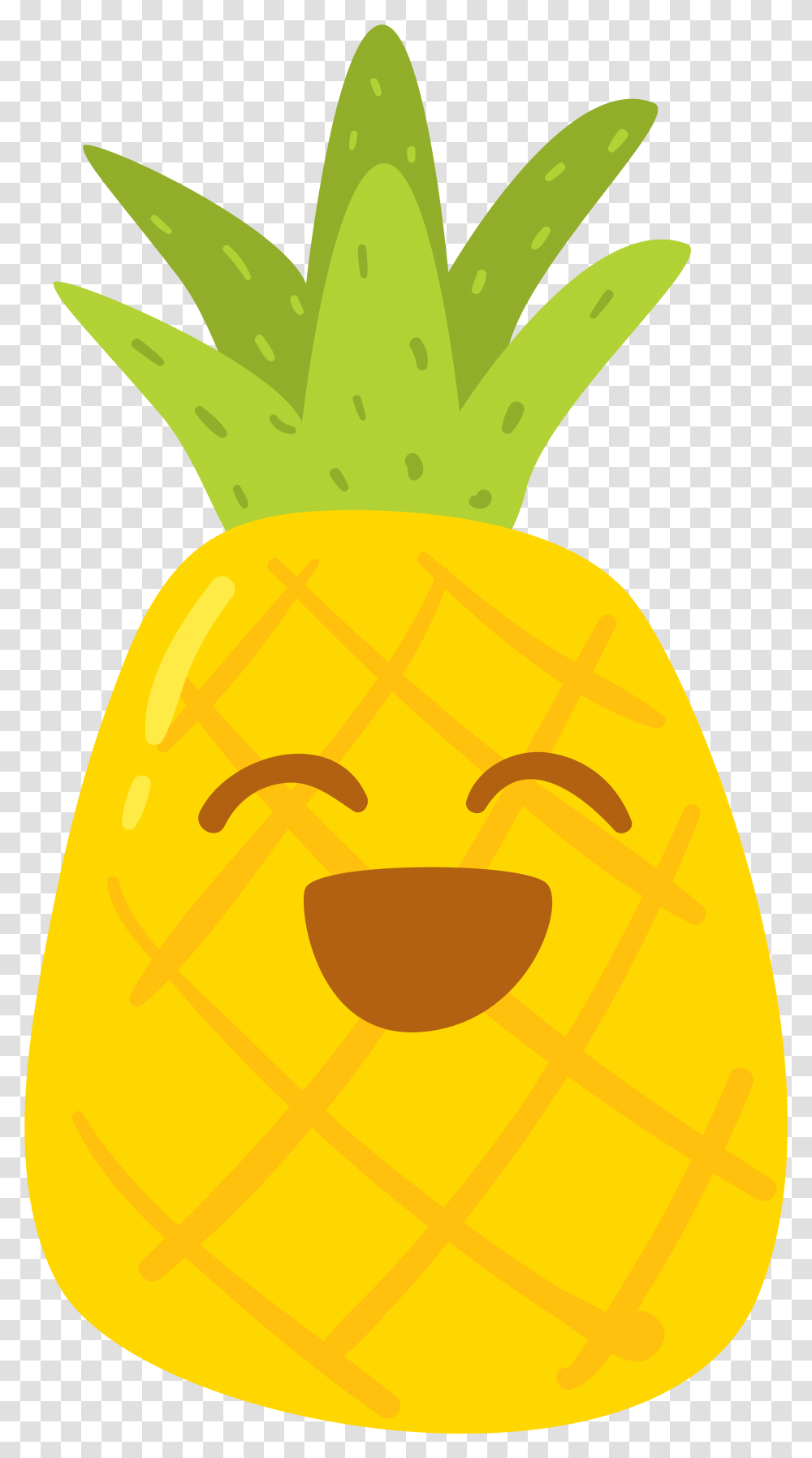 Drawn Cartoon Cute Pineapple Decoration Cute Pineapple, Plant, Food, Carrot, Vegetable Transparent Png