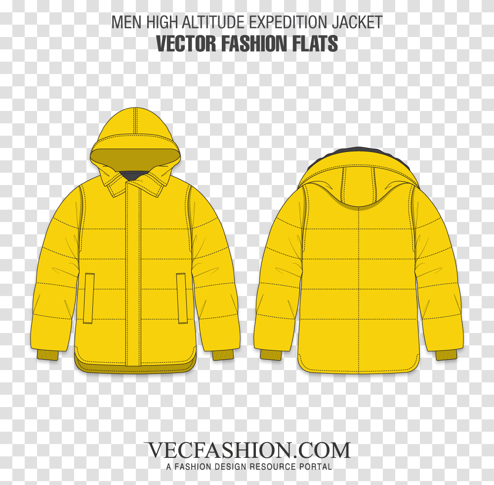 Drawn Coat Mens Jacket Mens Swimwear Template, Apparel, Person, Human Transparent Png