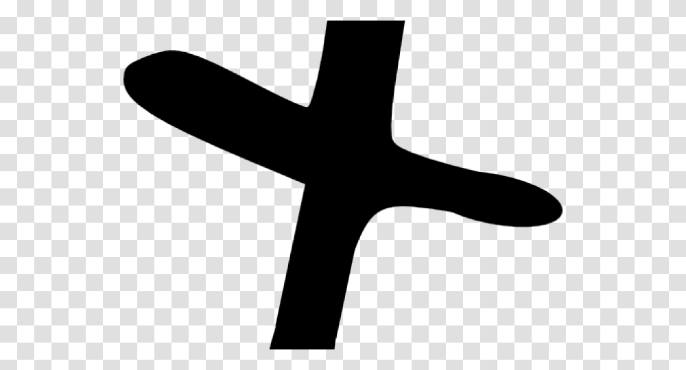 Drawn Cross, Bow, Crucifix Transparent Png