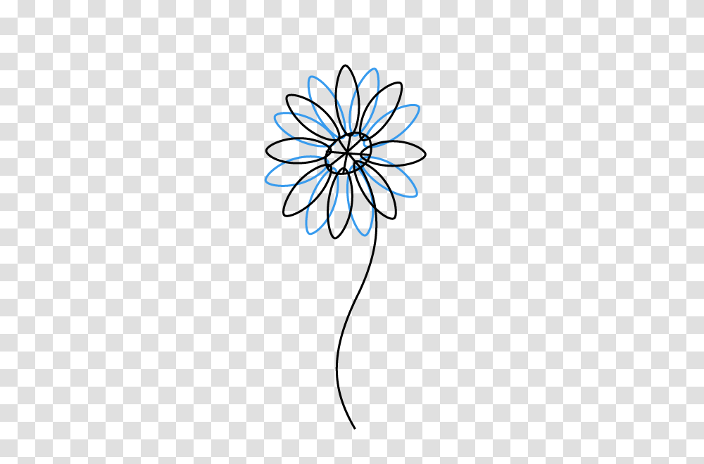Drawn Daisy, Floral Design, Pattern Transparent Png