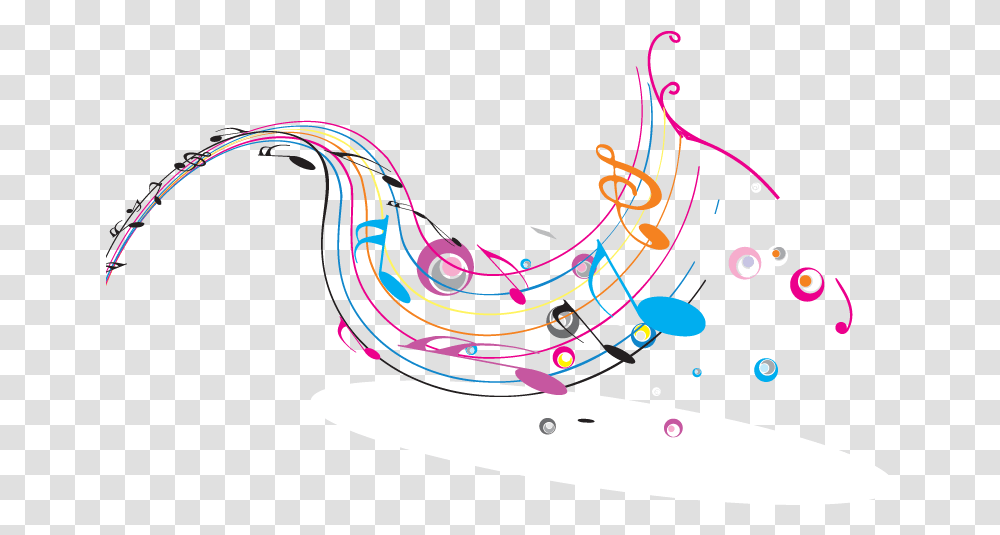 Drawn Dance Bacon Pentagrama Musical Colores Background Cover Song Hd, Graphics, Art, Ornament, Pattern Transparent Png